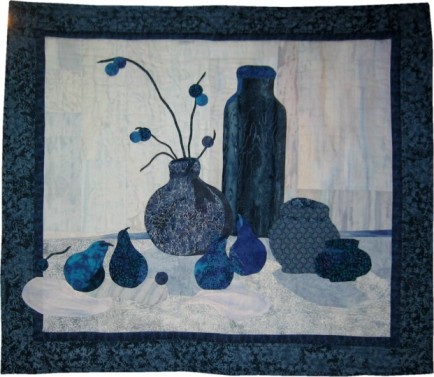 Indigo Pears by Elaine Hickey