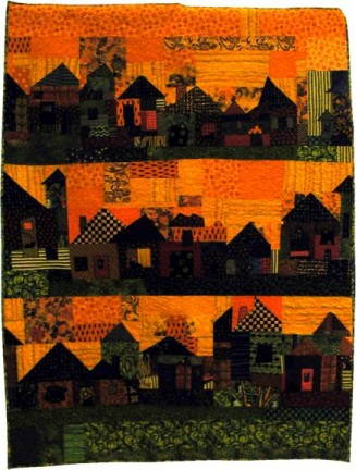 Dan's Village Quilt by Dee Mallon